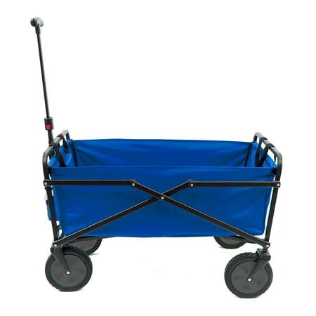 - Seina Manual 150 Pound Capacity Heavy Duty Folding Outdoor Utility Cart, Blue