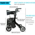 Sinceborn Electric Rollator Walker Wheelchair Seniors with Motors