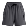 thumbnail image 4 of ByworldtasicNo Boundaries Women's Hiking Shorts Lightweight Cargo Shorts for Outdoor Athletic Travel with Pockets, 4 of 6
