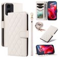 thumbnail image 1 of Motorola MOTO G34 Phone Case , Wallet Flip Cover Adjustable Crossbody Lanyard Magnetic Card Slots, 1 of 5