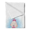 thumbnail image 2 of Gender Reveal Soft Flannel Fleece Throw Blanket, Girl and Boy Babies in Bath with Bubbles Duck Toddler Picture Print, Cozy Plush for Indoor and Outdoor Use, 70" x 90", Multicolor, by Ambesonne, 2 of 5