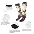 thumbnail image 6 of Lsque Romantic Flower Fox Printed Crew Socks Men's Women's LightWeight Thin Casual Calf Socks ,Knee High Socks,Cotton Socks, 6 of 9