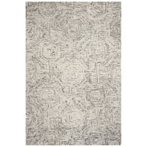 SAFAVIEH Aspen Linton Geometric Wool Area Rug, Grey/Beige, 5' x 8'