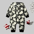 thumbnail image 5 of TAIAOJING Family Matching Onesie Baby Cute Ghost Hooded Zipper Comfy Jumpsuit Romper Jumpsuit Family Home Loungewear Matching Pajamas 6-9 Months, 5 of 5