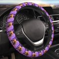 thumbnail image 5 of Logiee Closeup Honeybee on Flower Print Breathable Elastic Steering Wheel Cover, Non-Slip Stretch Steering Wheel Protector,Universal 15 Inch Fit Auto, Suvs, Truck, 5 of 6