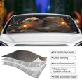 thumbnail image 3 of Kdxio Adorable Otter Pair Hug Print Front Windshield Sun Shade,Folding Auto Sunshade for Car Truck SUV-Medium, 3 of 5