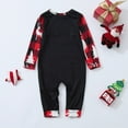 thumbnail image 4 of Pijamas familiares a juego con estampado navideño de moda, estilo europeo, para padres e hijos, monos de poliéster para bebés., 4 of 5