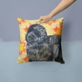 thumbnail image 2 of Carolines Treasures BB9932PW1414 Newfoundland Fall Fabric Decorative Pillow  14Hx14W multicolor, 2 of 4