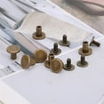 thumbnail image 2 of YLSHRF Rivet,50 Set 8mm Pure Copper Flat Head Rivets Leather Strap Screws Kit For Notebook Binding, 2 of 8
