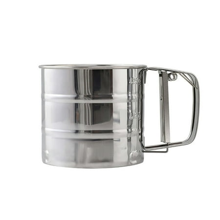 

Sukalun Flour Sifter for Baking | Stainless Steel Fine Mesh Baking Sifter for Powdered Sugar | Flour Sieve Sugar Sifter for Baking Cakes Pastries Pies Cupcakes and Desserts