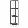 thumbnail image 4 of vidaXL Storage Shelf Black 30x30x120 cm Poly Rattan, 4 of 5