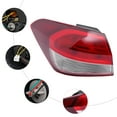 thumbnail image 6 of Left Side Outer Tail Light Halogen Taillamp Tail Light Assembly Red 12V For 2017 2018 Kia Forte Sedan, 6 of 18