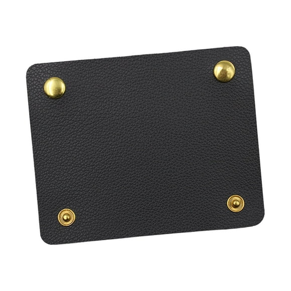 Funda de agarre para bolso de mano, impermeable, de piel sintética Negro