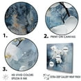 thumbnail image 3 of Designart "Delicate Abstraction: Blue Orchid Blossoms I" Orchids Wall Art Living Room, 3 of 7