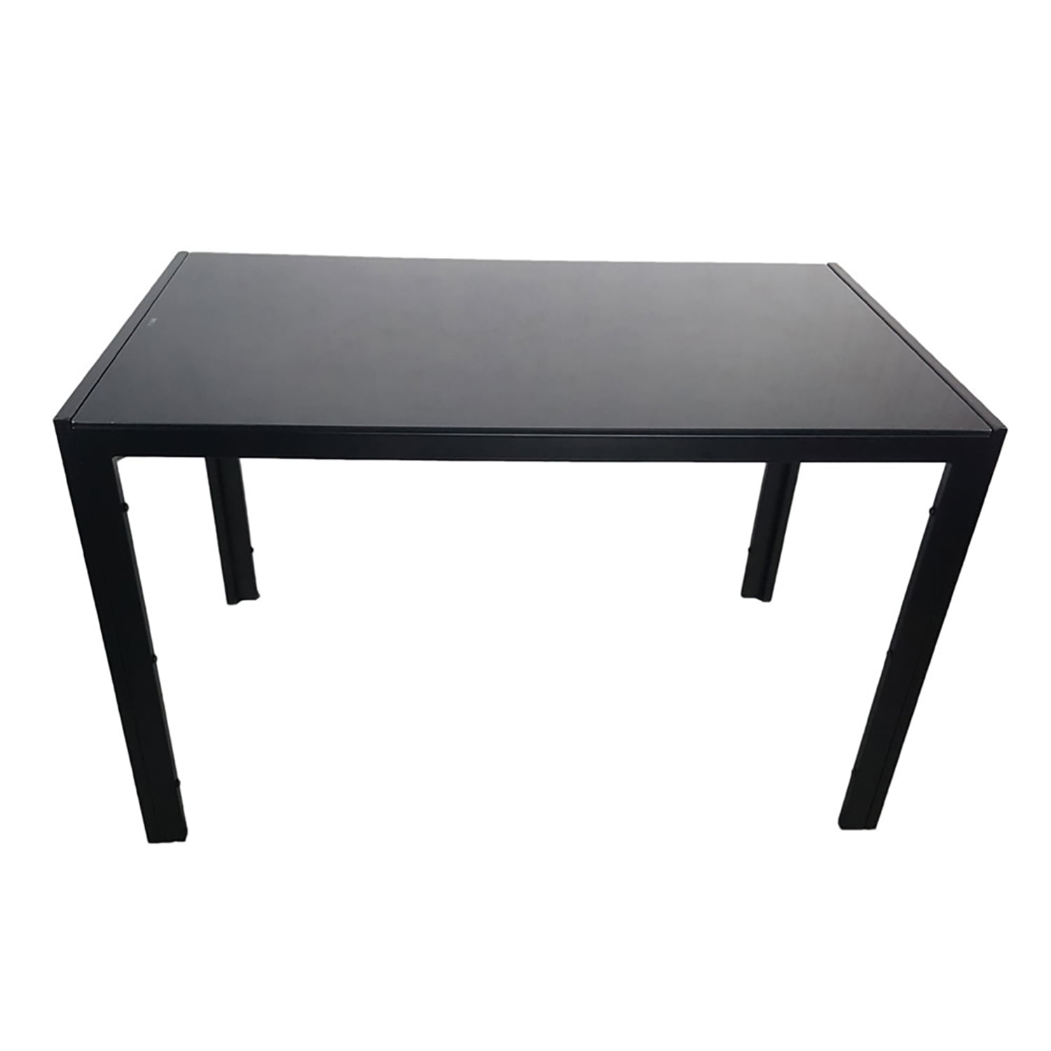 YYAo Black Dining Tables for 4, Glass & Iron Kitchen Table YYAo Black Dining Tables for 4, Glass & Iron Kitchen Table