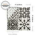 thumbnail image 5 of Smart Tiles - 3D Adhesive Peel and Stick Backsplash Tile, Gray - 5-Pack 9" x 9", 5 of 6