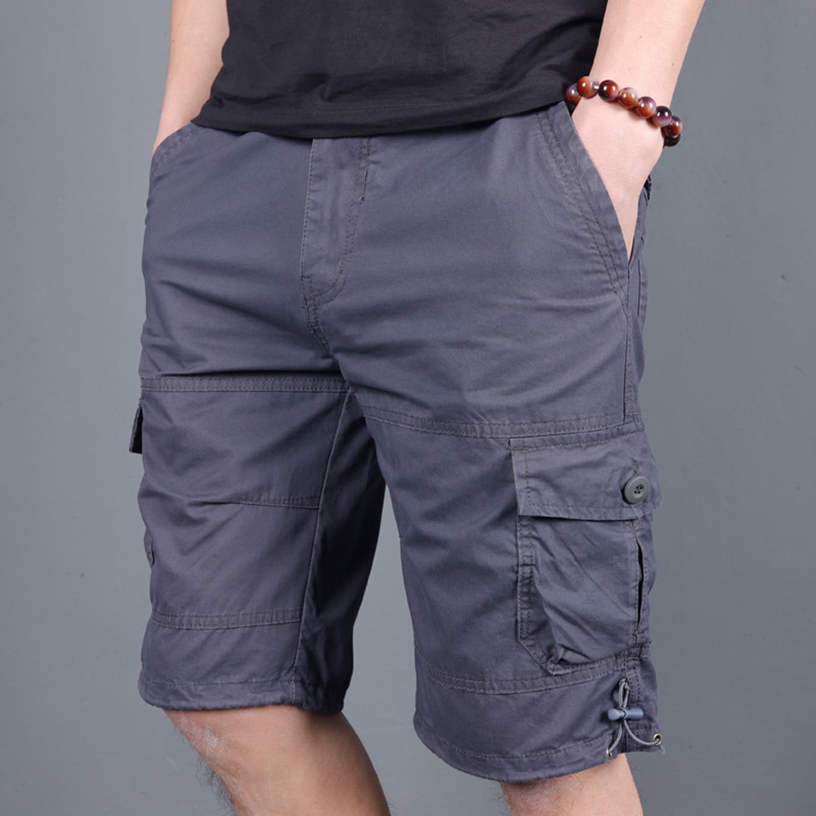 Men Shorts Clearance Sale Cargo Cotton Zipper Bermuda Shorts