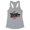 Heather Grey, variant on Rub Some Dirt on it Baseball Tank Top Fitted Racerback Women's Large White