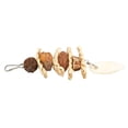 thumbnail image 4 of Bird Chew Toy, Safe Bird Cage Toy Hand Made Natural Corn Leaves Nuts Cuttlefish Bone  For Pet Healthy, 4 of 8