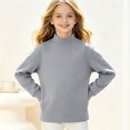 thumbnail image 5 of Grblisyd Mock Neck Sweatshirt for Girls Turtleneck Sweater Long Sleeve Pullover Tops Back To School Outfits Cute Y2K Tops Fall Trendy Clothes, 5 of 6