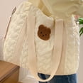 thumbnail image 4 of Bolsa De Hombro Bolso de pañales para el cuidado, Bolso de pañales informal para mamá, bonita caricatura de moda para mamá (oso amoroso), 4 of 9