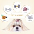 WWW Small Dog Hair Clips 5 Pcs Cat Dog Hair Bows Girls Puppies Hair