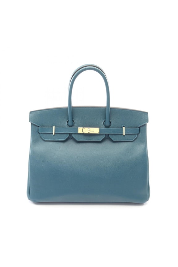 Pre-Owned Hermes Birkin 35 Handbag, Leather, Veau Epsom, Women's, Green