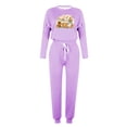 thumbnail image 4 of PuLe Long Sleeve Tops for Women Womens 2 Piece Tracksuit Fall Outfits 2024 Crew Neck Long Sleeve Sweatshirts & Sweatpants Lounge Sets Sweatsuits, 4 of 4