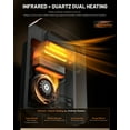 thumbnail image 3 of 1500-Watt White Wall Hung or Wall Mount Electric Space Heater Dual System with Infrared and Fan Forced, WiFi and RC, 3 of 8