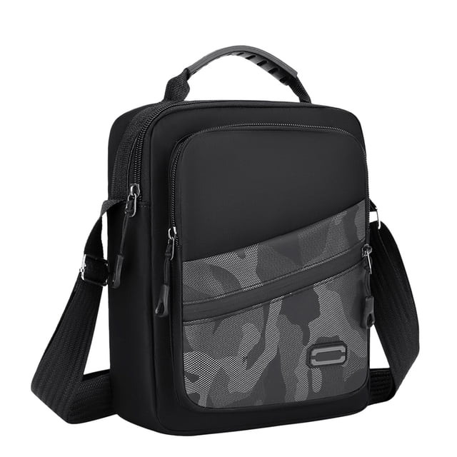 Bolso bandolera de camuflaje,impermeable,con múltiples bolsillos,de gran capacidad,estilo casual,ideal para viajes,trabajo y actividades al aire libre.Ligero,con correa ajustable y
