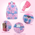 thumbnail image 3 of Trailmaker 17 inch Backpack for Travel & Commute, Zippered Front & Mesh Side Pockets, Padded Straps (Loving Hearts), 3 of 5