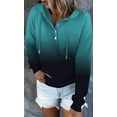 thumbnail image 4 of ONLYSHE Women's Tie-Dye Button-Down Oversized Hoodie, Casual Long Sleeve Pullover Top, 4 of 6