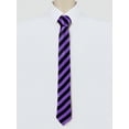 thumbnail image 2 of INSPIRE CHIC Men's Stripe Self-Tied Necktie Slim Ties For Formal Casual, 2 of 5