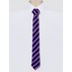 thumbnail image 2 of Corbata Delgada Allegra K Moda Clásica Autoadhesiva Rayas Púrpura Talla Única, 2 of 5