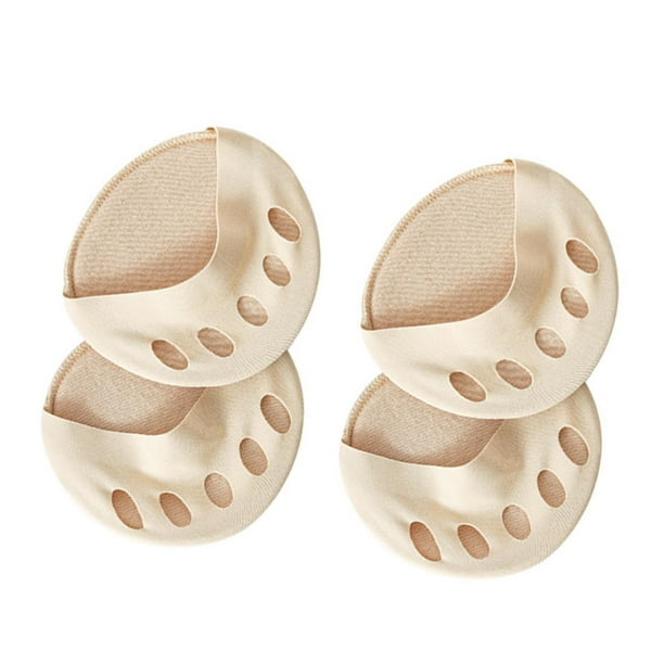 2 pares de almohadillas metatarsianas para tacones altos, almohadillas para la bola del pie, antideslizantes y suaves. Piel
