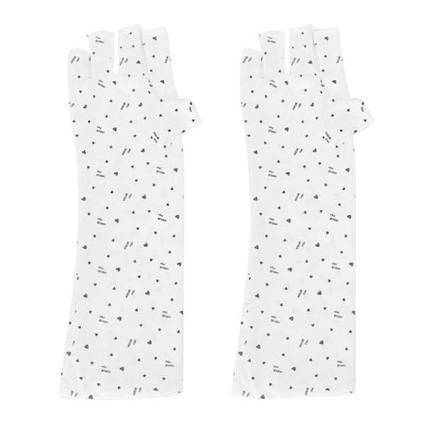 1 par de guantes de protección UV Guantes anti UV sin dedos que protegen las manos de la lámpara UV Abanopi Estilo largo