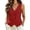 Red, variant on Women's V Neck Button Down Vest, Sleeveless Summer Knit Tank, Lightweight Casual Layering Top