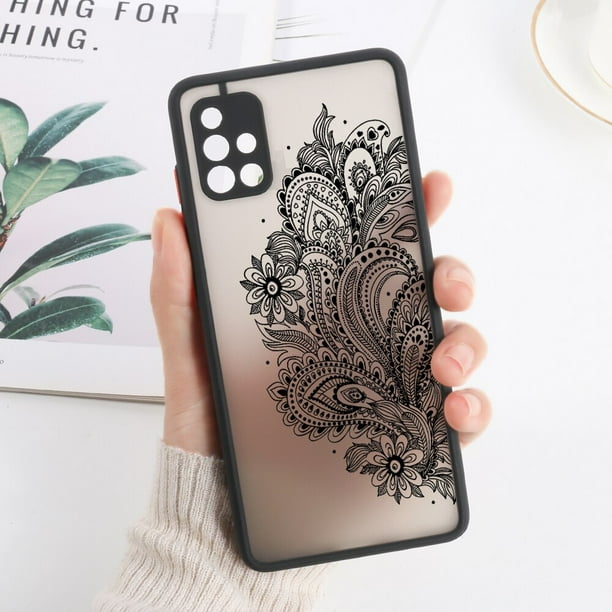 Funda de Mandala para Samsung A53 5G, carcasa dura mate para Galaxy A52 A52s A33 A13 A54 A34 A32 S23 Ultra S22 S21 Fe A51 A50 Fivean unisex