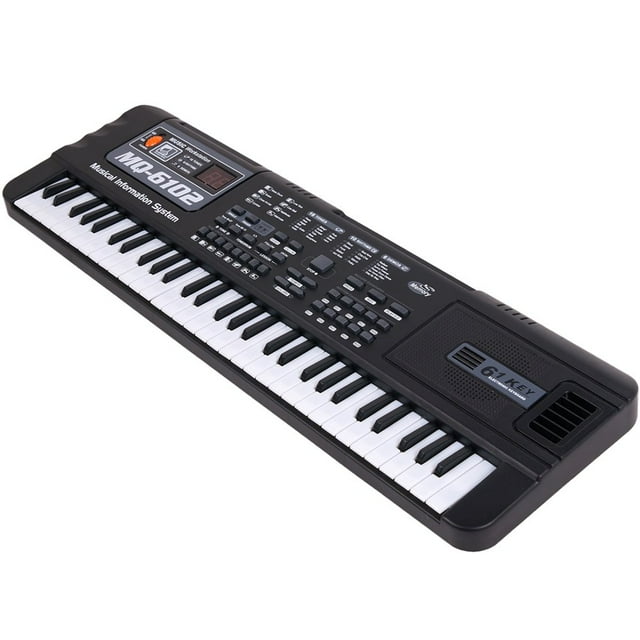 Clavier Électronique 61 Touches Démarrage Rapide Lecture Enregistrement Piano 2 Méthodes de Puissance Clavier Musical pour Enfants Kit de Démarrage Piano