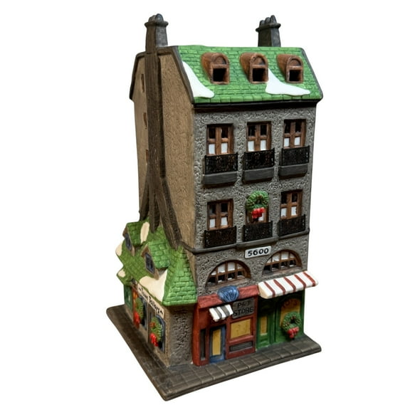 1987 Toy Shop & Pet Store Christmas in the City Department 56 Lighted Building 6512-9