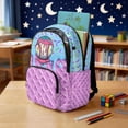 thumbnail image 3 of Kuiaobaty Baseball Print Backpack for Girls 8-12 Ice Cream Print Backpack with Padded Strap 17 Inch Bookbag Daypack for School, Purple, 3 of 7