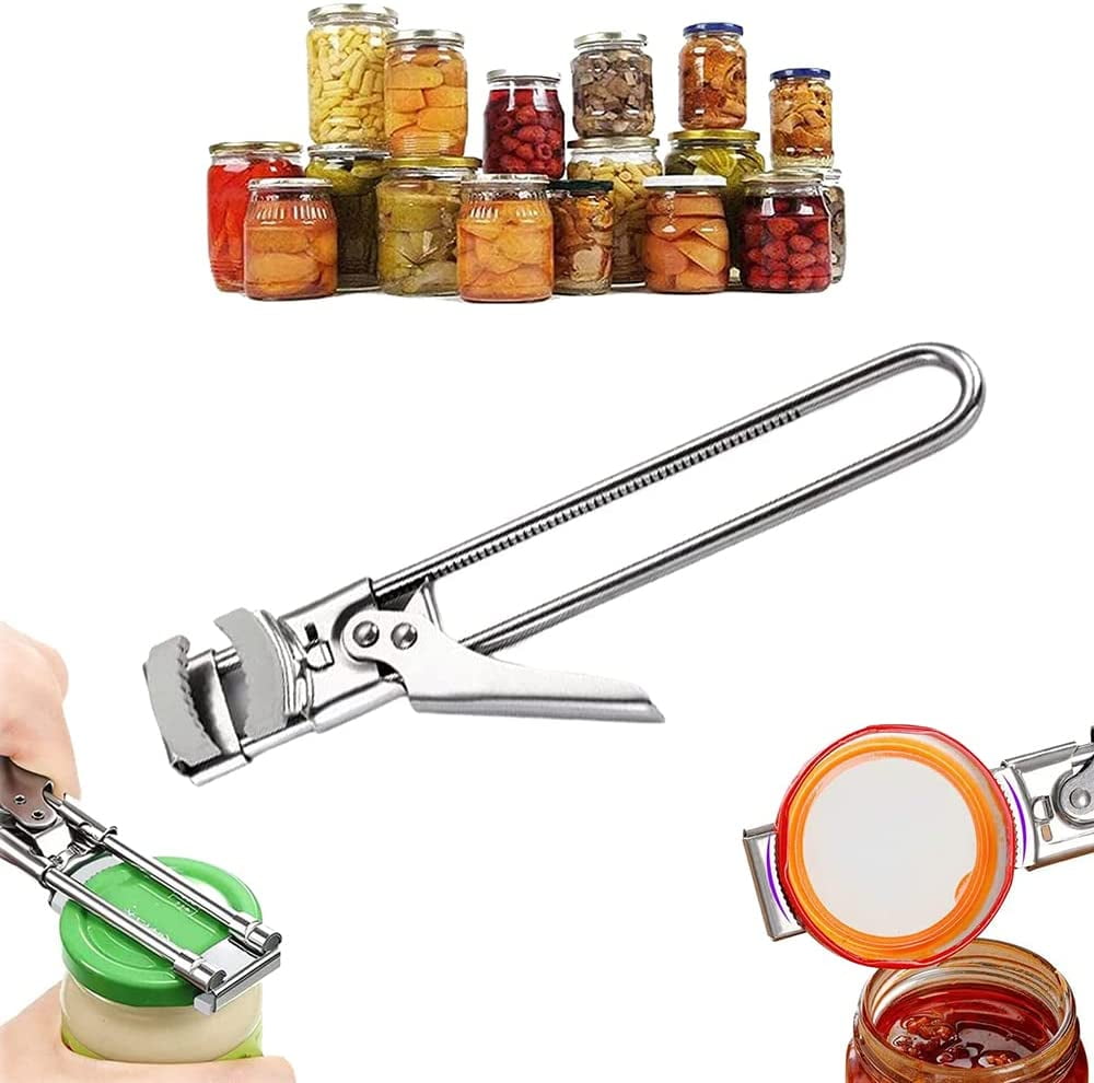 1pc 4-in-1 Multifunctional Easy-to-use Bottle Opener For Elderly, Including  A Bottle Opener, A Can Opener And A Jar Opener, 9.06x3.74 Inches