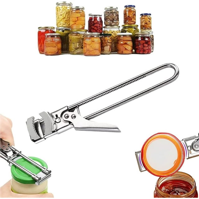 Fullofcarts Jar Opener for Seniors, Manual Adjustable Stainless Steel
