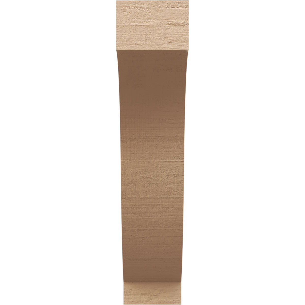Ekena Millwork 3"W x 10"D x 14"H Baker Rough Cedar Woodgrain TimberThane Knee Brace, Primed