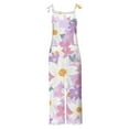 thumbnail image 4 of QATAINLAV Combinaison Pantalon Ample à Jambes Larges pour Femmes Sans Manches en Coton et Lin une Pièce Pantalon 2025 Mode Imprimé Salopettes Décontractées Barboteuses Tenues de Sortie Prime Aujourd'hui Multicolore G, 4 of 6
