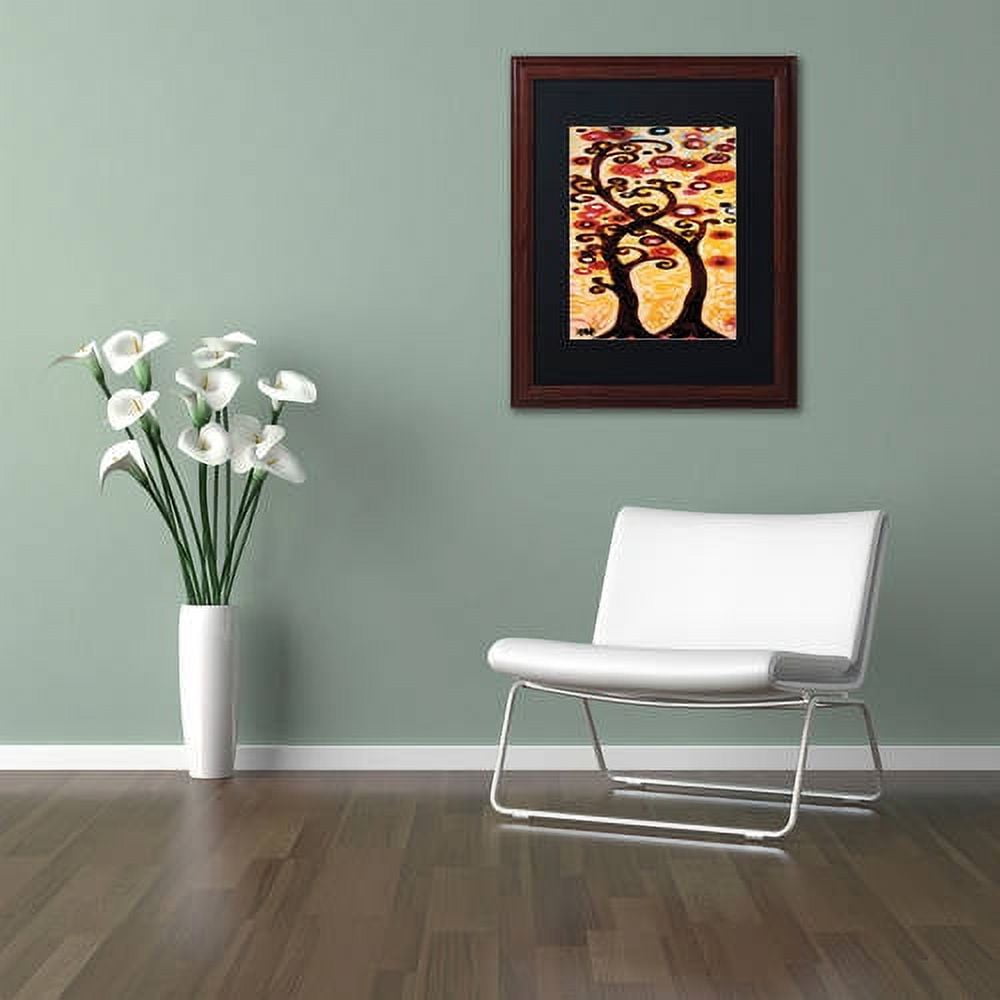 Trademark Fine Art "12" Canvas Art by Natasha Wescoat, Black Matte, Wood Frame