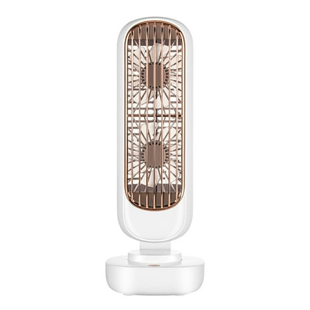 

LuoYinDa Pedestal Stand New Retro Twin Leaf Tower Fan office Desktop Fan Vertical Portable Charging USB Small Fan Simple Deluxe Outdoor Fan