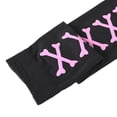 thumbnail image 5 of Xijirk Lace Up Print Thigh High Stockings Crisscross Pattern Gothic Over Knee Socks Halloween Cosplay Hosiery Hot Pink,One Size, 5 of 7