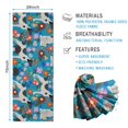 thumbnail image 2 of Dog with Pioneer Flower Hot Yoga Mat Towel Non Slip for Hot Yoga - Quick-Drying Yoga Mat Cover with 4 Corner Pockets with Travel Bag - Hot Yoga Towel Non Slip Grip Moisture Wicking Sweat 70"x26", 2 of 6