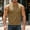 Khaki, variant on Eltusu Men's Tank Tops with Pockets, Button Basic Sleeveless Crew Neck Muscle Shirts Army Green Size 2XL